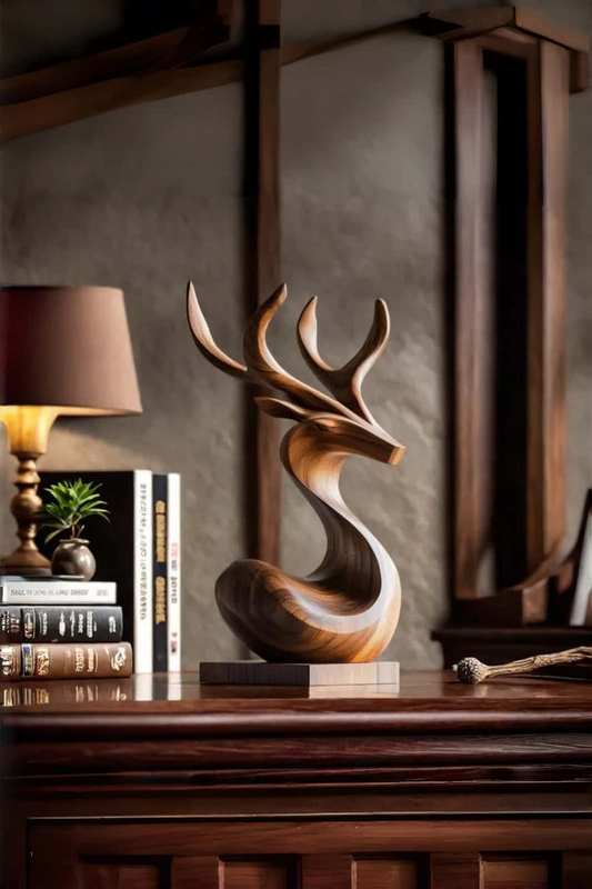 Deer Wooden Sculpture