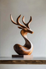 Deer Wooden Sculpture